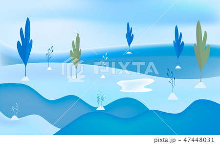 Winter snow landscape background. Winter snow landscape background. 47448031