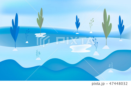 Winter snow landscape background. Winter snow landscape background. 47448032