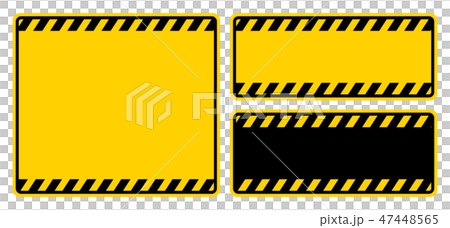 Warning sign frame - Stock Illustration [47448565] - PIXTA