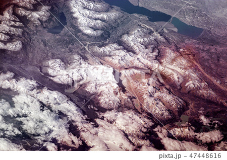Far southern Andes Mountains. Satellite view. 47448616