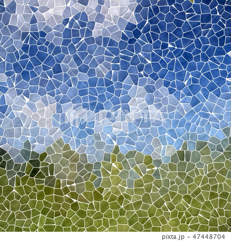 stony mosaic tiles background landscape view 47448704