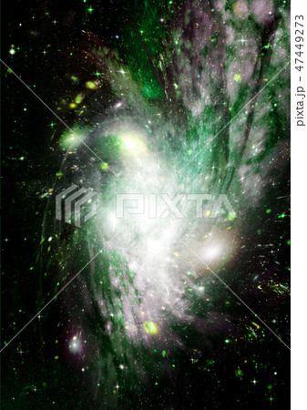 Stars, dust and gas nebula in a far galaxy Stars, dust and gas nebula in a far galaxy 47449273