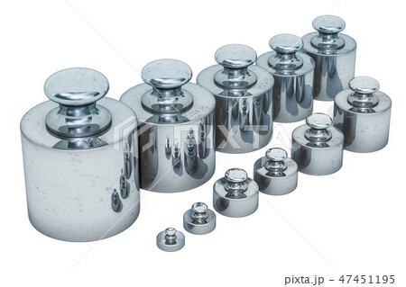 Weights Scale Calibration Set, 3D rendering Weights Scale Calibration Set, 3D rendering 47451195