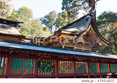 鹿島神宮 本殿 茨城県鹿嶋市 19年1月現在の写真素材