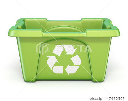 Green recycle bin 3D 47452505