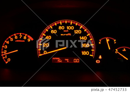 スピードメーター 速度計 回転計 タコメーター オレンジ色 レッドゾーン 8500rpm スピードメーター 速度計 回転計 タコメーター オレンジ色 レッドゾーン 8500rpm 47452733