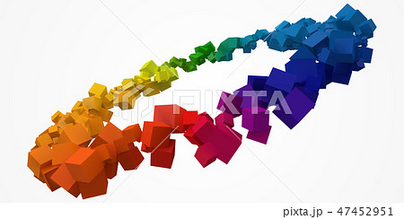 colorful cubes ring with free are on center. 3d style vector illustration. colorful cubes ring with free are on center. 3d style vector illustration. 47452951