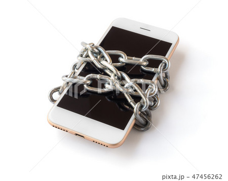 Mobile phone with chain locked isolate 47456262