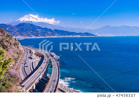 (静岡県)薩埵峠から見る富士山 (静岡県)薩埵峠から見る富士山 47456337