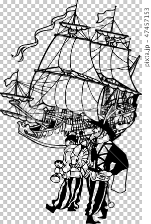 ポルトガル人と帆船 47457153