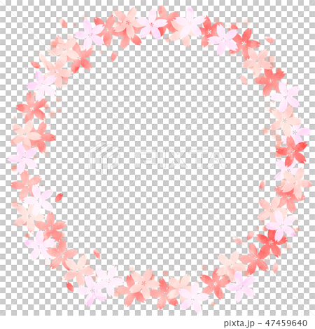 Sakura circle frame Sakura circle frame 47459640