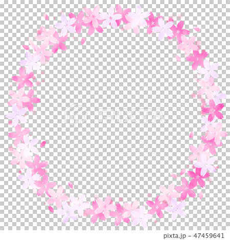 Sakura circle frame Sakura circle frame 47459641