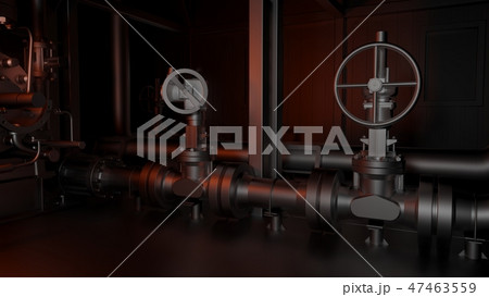 Metal pipes and valves 47463559