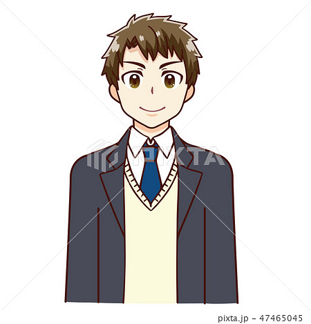 男子 学生 のイラスト素材