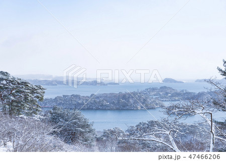 冬 松島 日本三景 雪 冬 松島 日本三景 雪 47466206