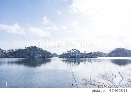 冬 松島 日本三景 雪 冬 松島 日本三景 雪 47466311