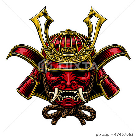 Samurai Mask Japanese Shogun Warrior Helmet Samurai Mask Japanese Shogun Warrior Helmet 47467062