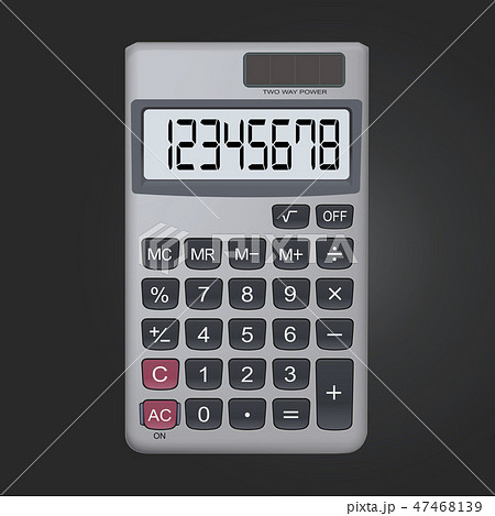 8 digit realistic calculator icon isolated 8 digit realistic calculator icon isolated 47468139