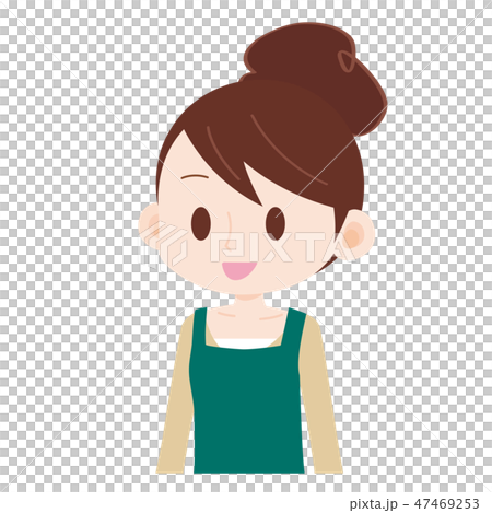 Young housewife with unique hairstyle Young housewife with unique hairstyle 47469253