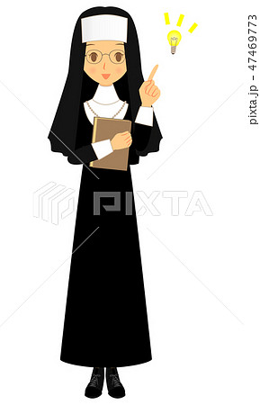 修道女(シスター) ひらめく 全身 修道女(シスター) ひらめく 全身 47469773