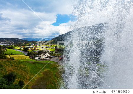 Steinsdalsfossen - gorgeous waterfall in Norway Steinsdalsfossen - gorgeous waterfall in Norway 47469939