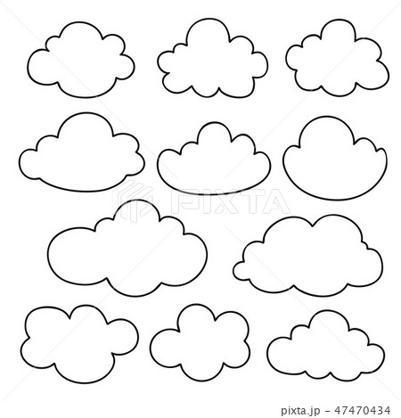 cloud silhouette cloud silhouette 47470434