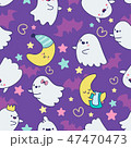 seamless pattern in kawaii style 47470473
