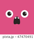 cartoon emotions, cute vector faces 47470491