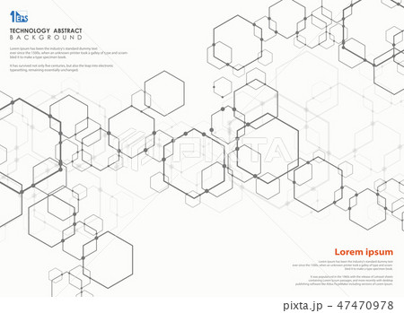 Abstract futuristic of technology pentagon modern. 47470978
