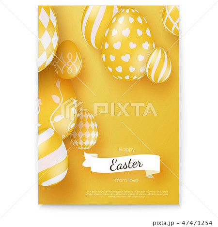 Happy Easter, wishes on holiday. Vector poster in 47471254