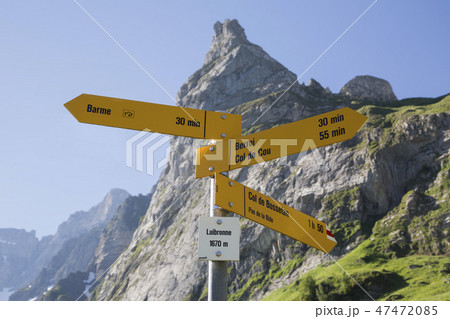 Signage in Luibronne (Barme, Switzerland) Signage in Luibronne (Barme, Switzerland) 47472085