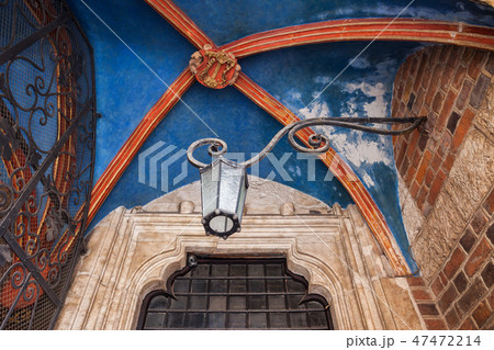Gothic Rib Vault in St Barbara Church in Krakow Gothic Rib Vault in St Barbara Church in Krakow 47472214