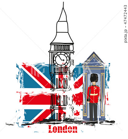 Grunge banner with London Grunge banner with London 47472443