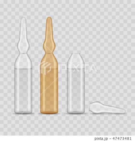 Realistic 3d Detailed Medicine Ampoule Set. Vector 47473481