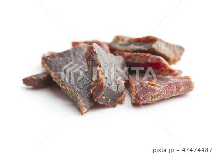 Beef jerky pieces. Beef jerky pieces. 47474487