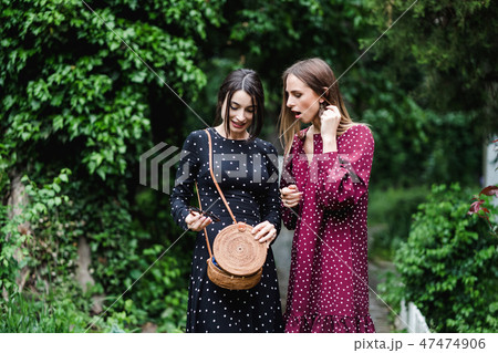Two friends in the park Two friends in the park 47474906