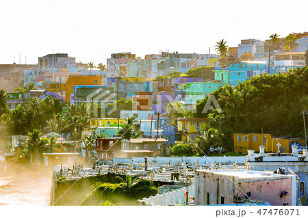 La Perla district in Old San Juan at sunrise La Perla district in Old San Juan at sunrise 47476071