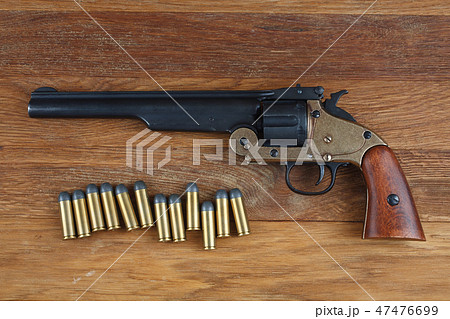 .44 smith and wesson single action revolver gun .44 smith and wesson single action revolver gun 47476699