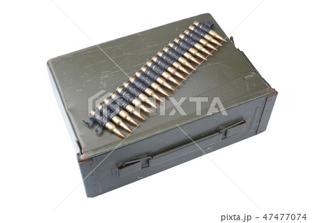 US Army Ammo Box with ammunition belt 47477074