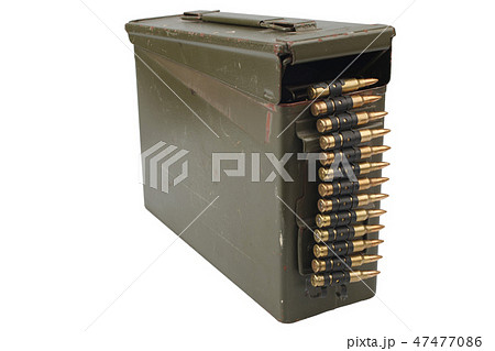 US Army Ammo Box with ammunition belt 47477086