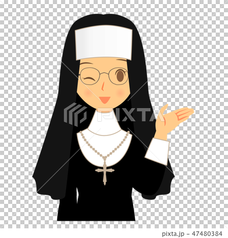 Nuns (Sister) with one hand Guide upper body 47480384