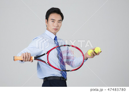 Businessman with various sports, business concept photo. 252 47483780
