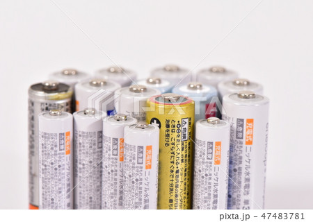 充電池の集まり 充電池の集まり 47483781
