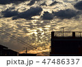 雲 夕焼け 47486337