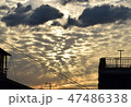 雲 夕焼け 47486338