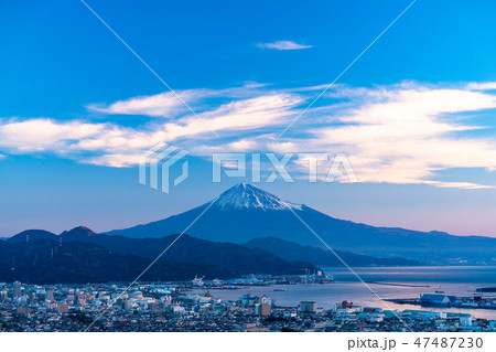 《静岡県》富士山・清水港の眺め《日本平より》 47487230