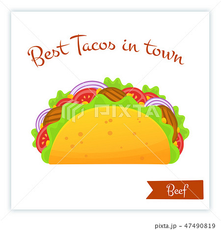 Mexican cuisine fast food beef tacos food banner Mexican cuisine fast food beef tacos food banner 47490819