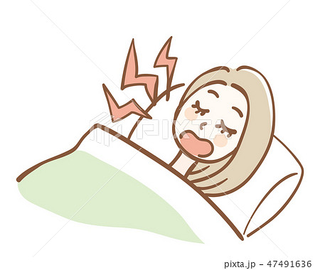 いびき　女性 47491636