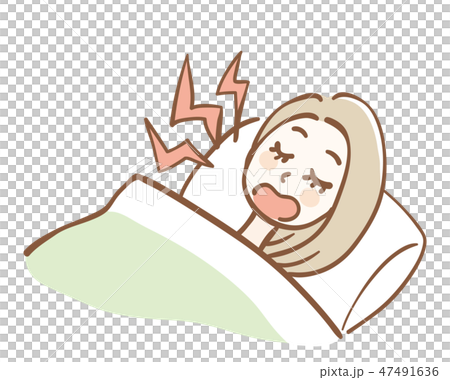 いびき　女性 47491636