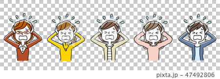 複数の女性：パニック 47492806